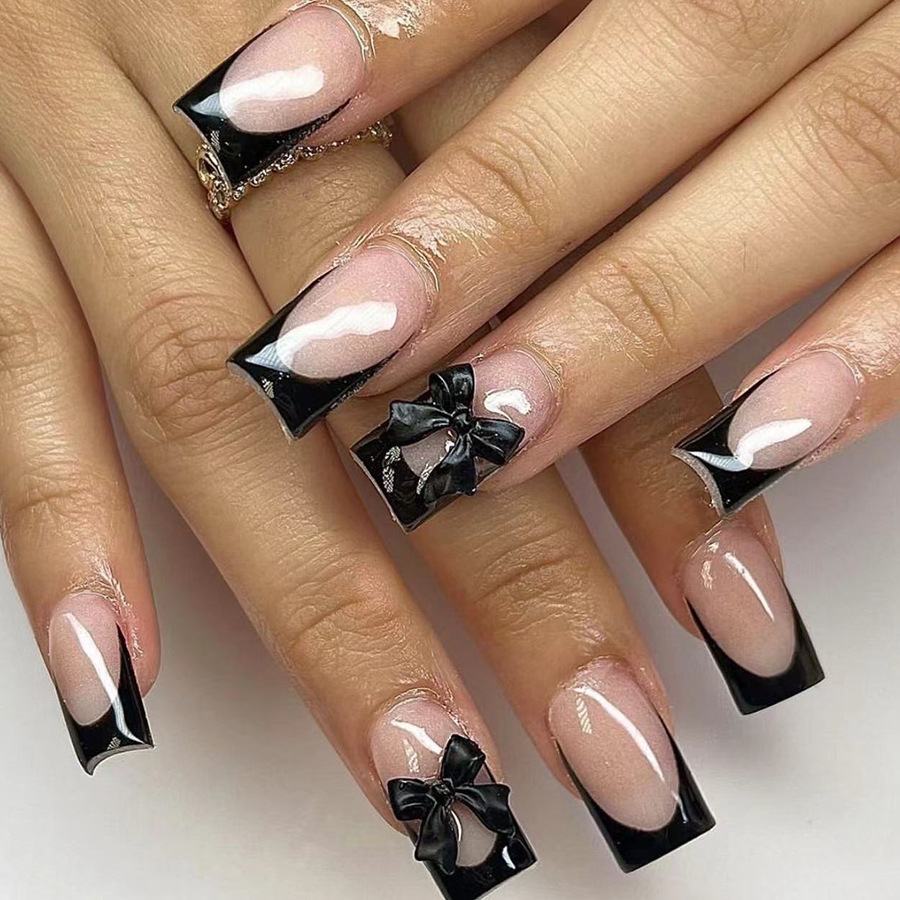 24Pcs French Tip Square Press  – Nail Art Xl recenzja i cena