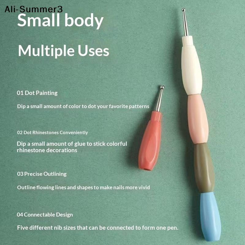 【A3s】5Pcs Handle Liner Drawing – Nail Art Dotting Tool recenzja i cena