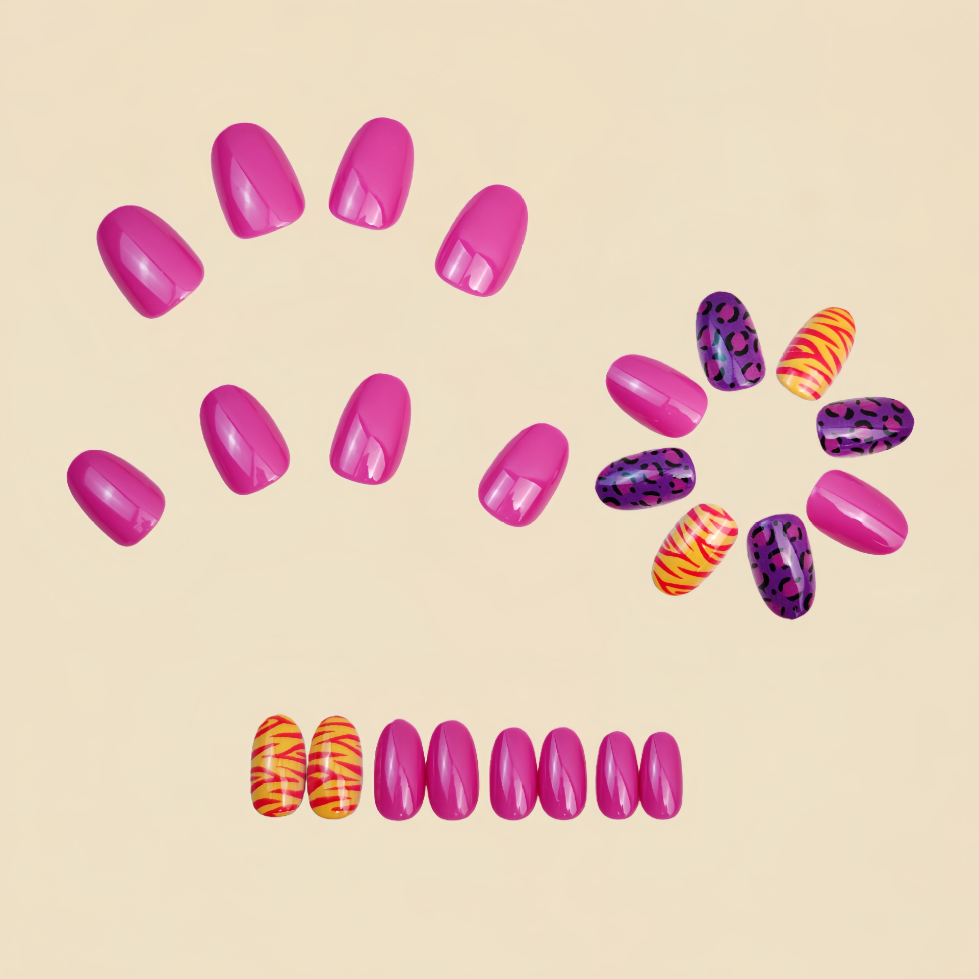 Short long fake nails for wome – Nail Art Gliter recenzja i cena