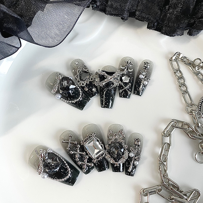 10 pieces of handmade coffin s – Nail Art Gothic recenzja i cena