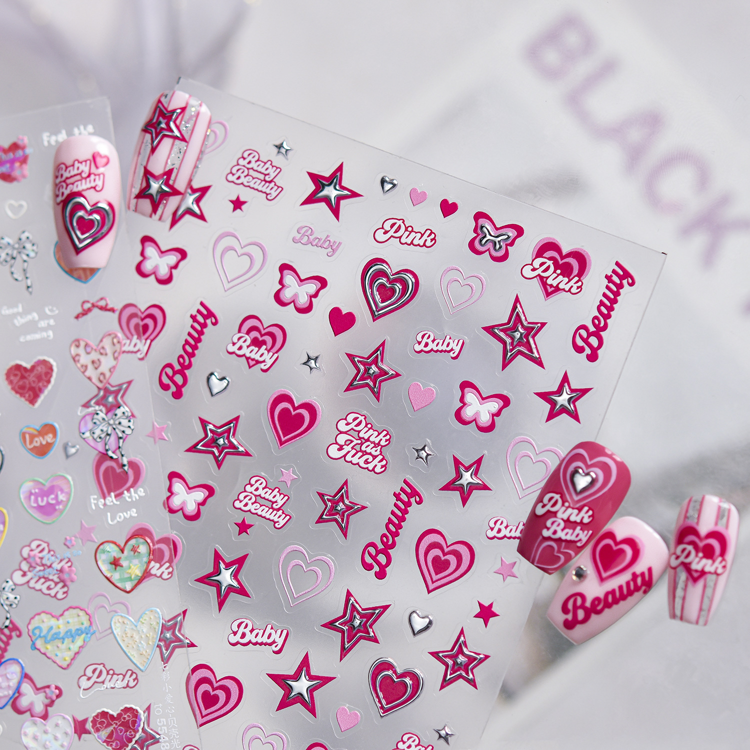 5D Metal Nail Stickers Sweet P – Nail Art Valentines Day recenzja i cena