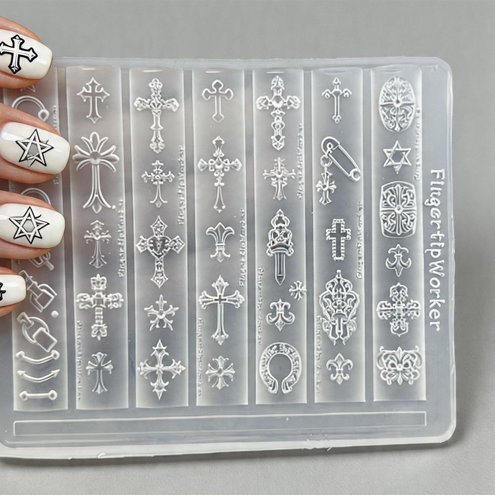 3D Gothic Rivet Nail Art Mold  – Nail Art Gothic recenzja i cena