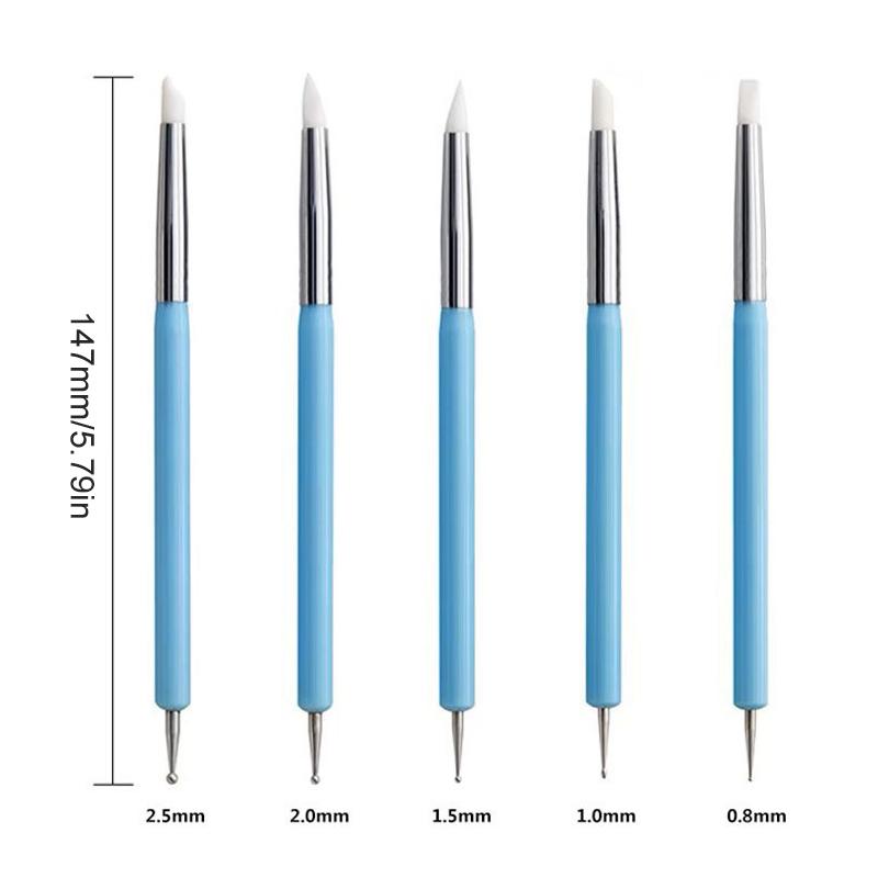 1/10/15Pcs Dual Ended Silicone – Nail Art Dotting Tool recenzja i cena