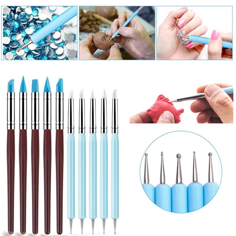 1/10/15Pcs Dual Ended Silicone – Nail Art Dotting Tool recenzja i cena