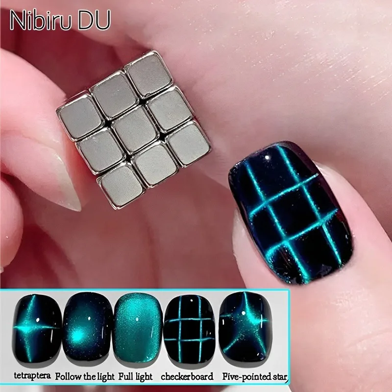 27pcs Cat Eye Magnet Cube for  – Striping Tape Nail recenzja i cena