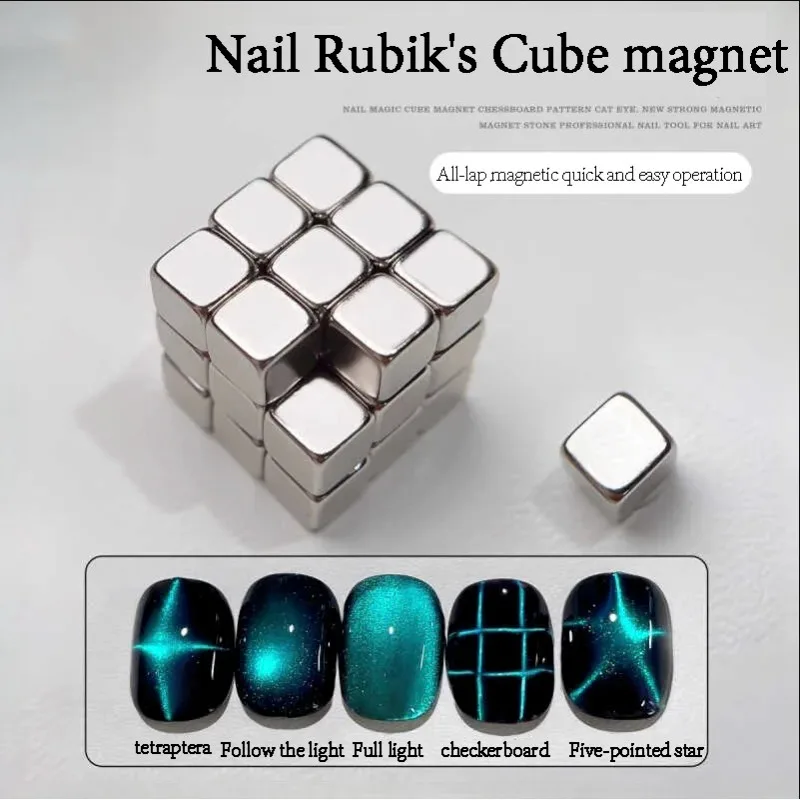 27pcs Cat Eye Magnet Cube for  – Striping Tape Nail recenzja i cena