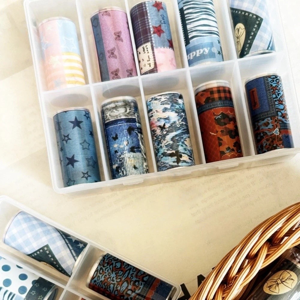 10Rolls Colorful Nail Foils Tr – Nail Art Denim recenzja i cena