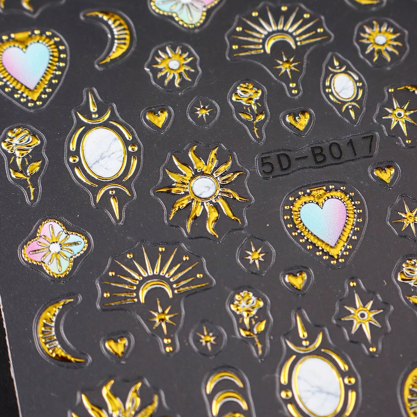 2/3PCS Ramadan Star Moon Love  – Nail Art Gothic recenzja i cena