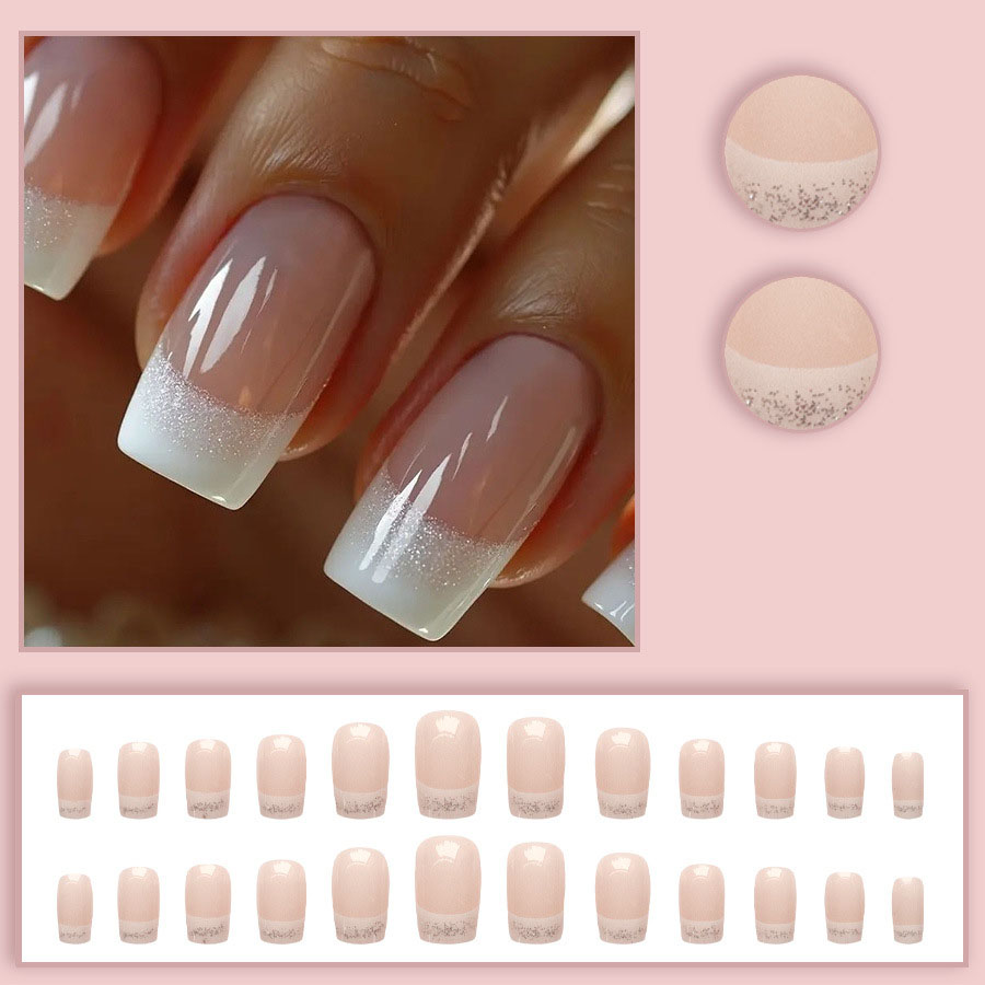 24pcs/set Medium Square fake n – Nail Art Gliter recenzja i cena