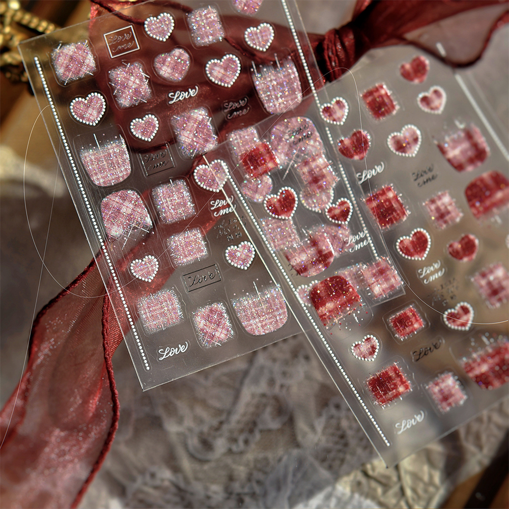 1pcs 5D Relief Love Hear Bow N – Nail Art Valentines Day recenzja i cena