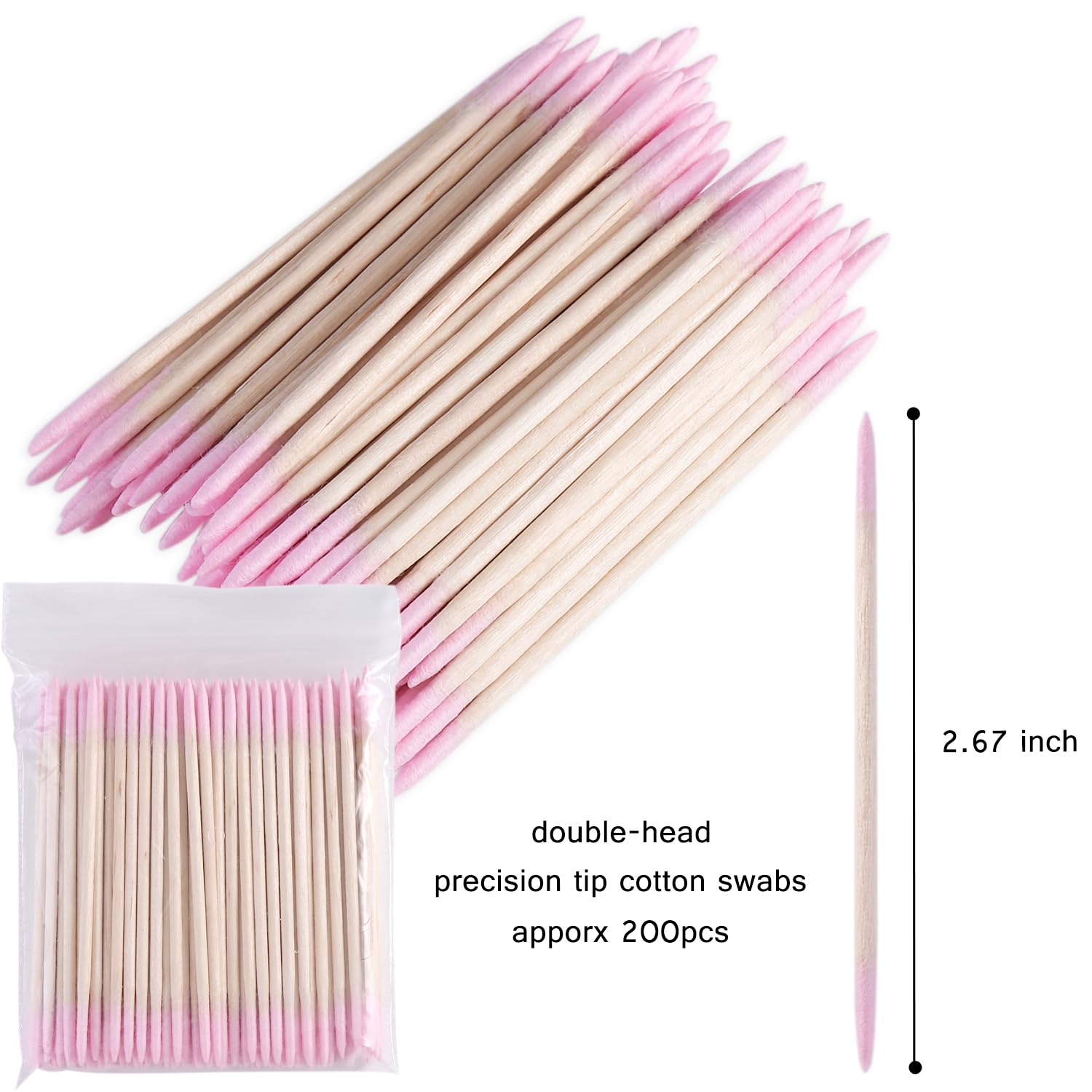 200pcs Precision Pointed Cotto – Nail Art Xl recenzja i cena