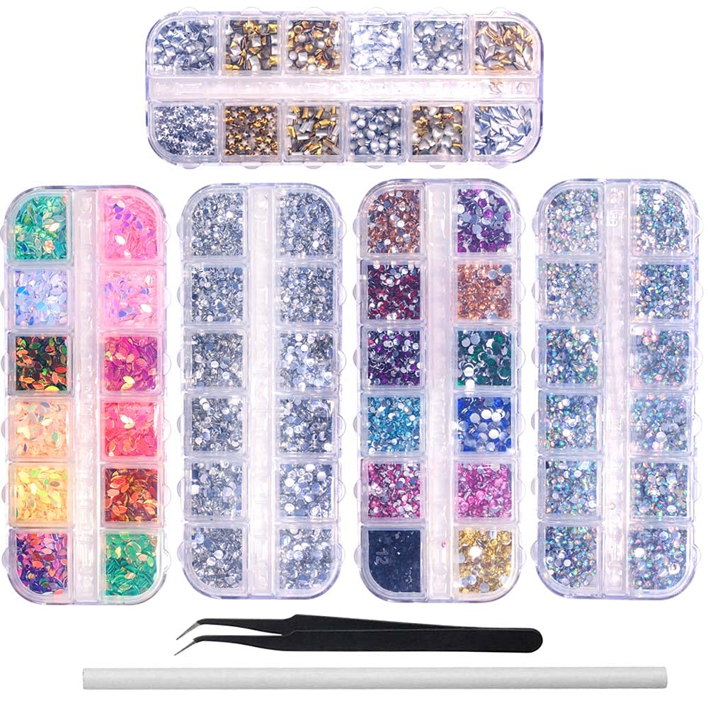 6400pcs Nail Art Rhinestones K – Nail Art Gold recenzja i cena