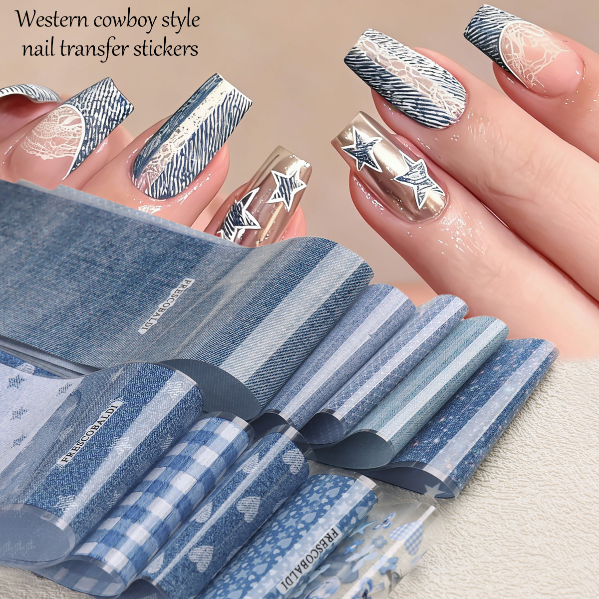 Salt-style denim nail art tran – Nail Art Denim recenzja i cena