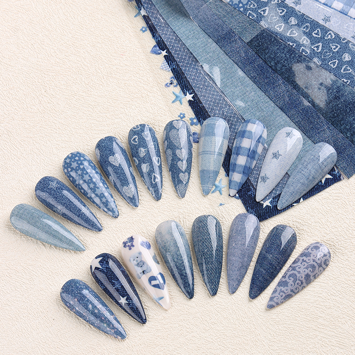 Salt-style denim nail art tran – Nail Art Denim recenzja i cena