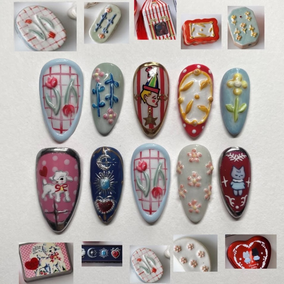 24pcs Dark Gothic Punk Fake Na – Nail Art Gothic recenzja i cena