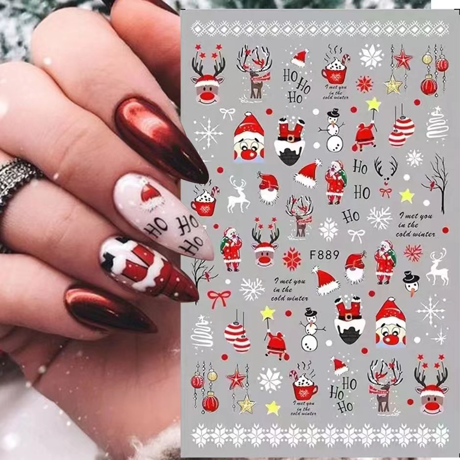 1Pcs 2025 Christmas 3D Nail Ar – Nail Art Xmas 2025 recenzja i cena