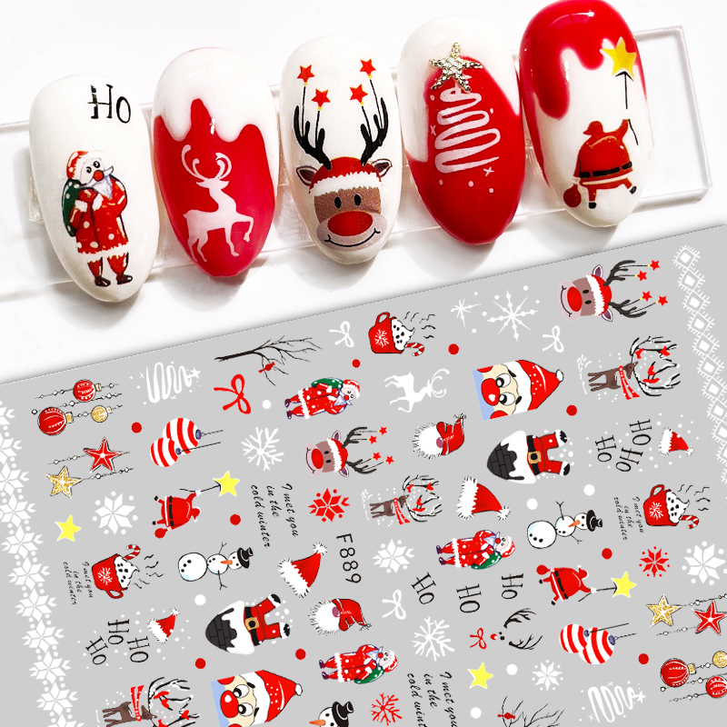 1Pcs 2025 Christmas 3D Nail Ar – Nail Art Xmas 2025 recenzja i cena