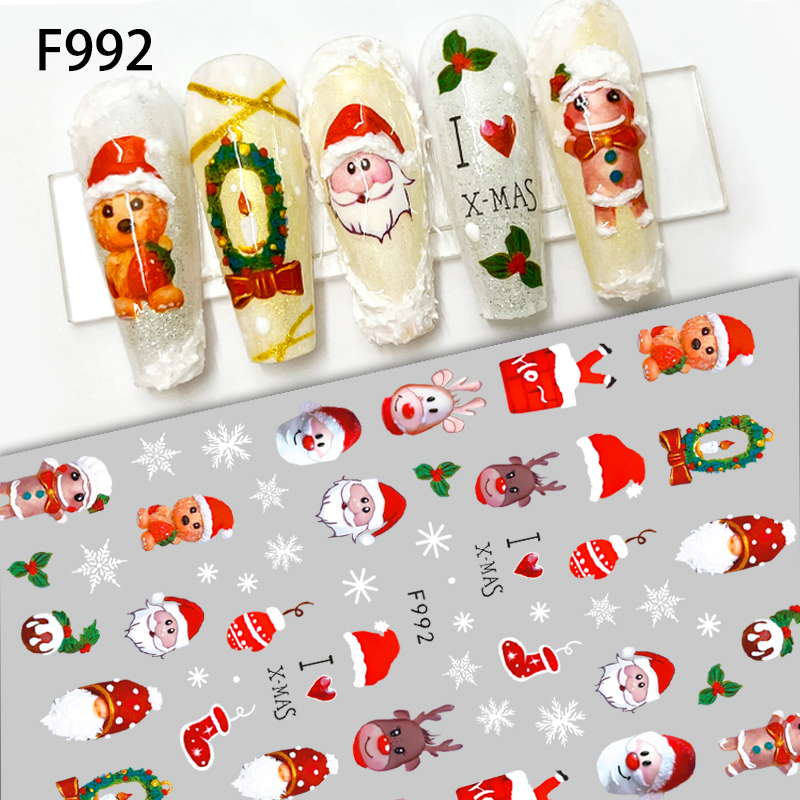 1Pcs 2025 Christmas 3D Nail Ar – Nail Art Xmas 2025 recenzja i cena