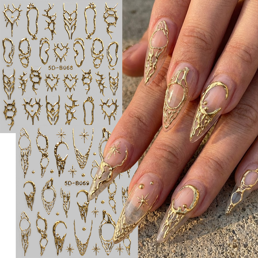 2pcs Vintage Thorns Y2K Nail A – Nail Art Gothic recenzja i cena