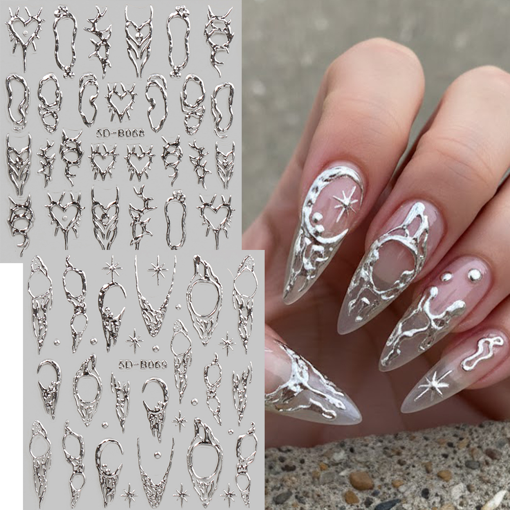 2pcs Vintage Thorns Y2K Nail A – Nail Art Gothic recenzja i cena