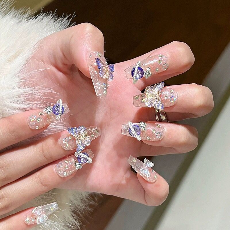10Pcs Handmade Press On Nails  – Nail Art Xs recenzja i cena