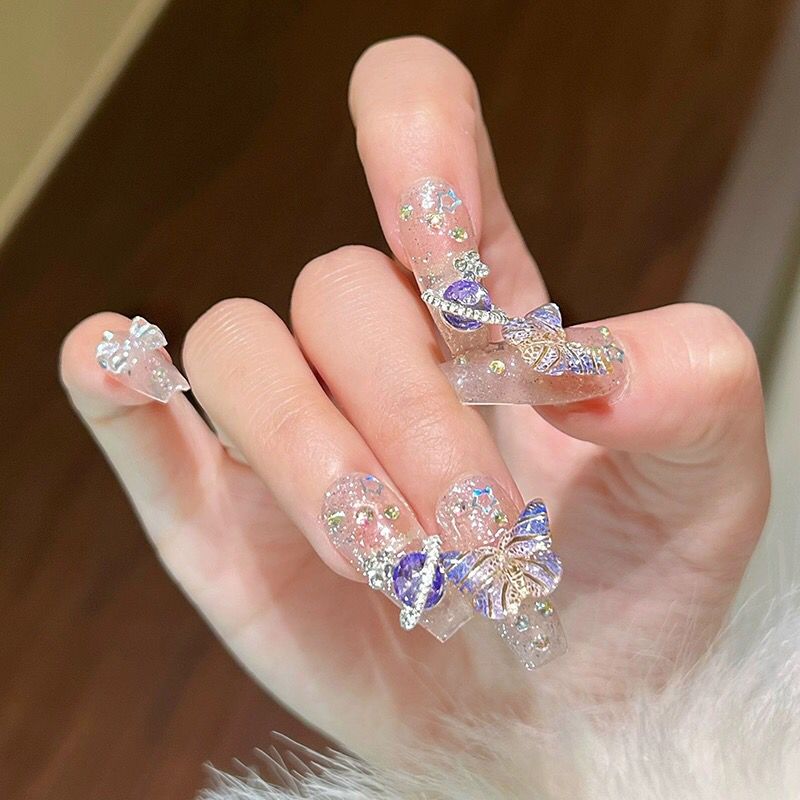10Pcs Handmade Press On Nails  – Nail Art Xs recenzja i cena