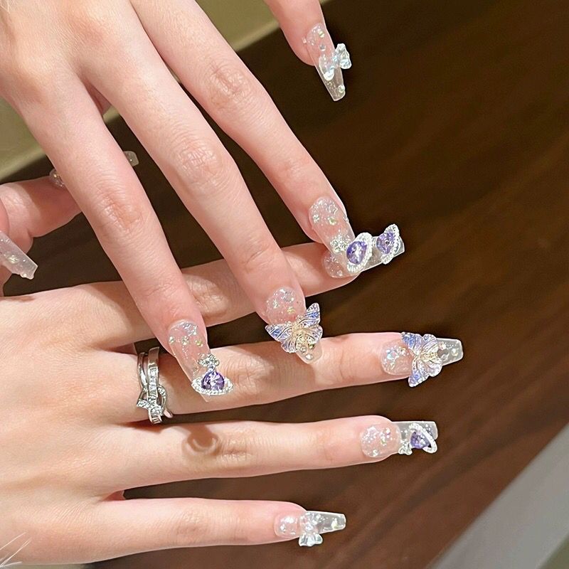 10Pcs Handmade Press On Nails  – Nail Art Xs recenzja i cena