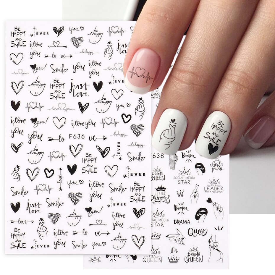 2pcs Heart Love Design 3D Nail – Nail Art Valentines Day recenzja i cena