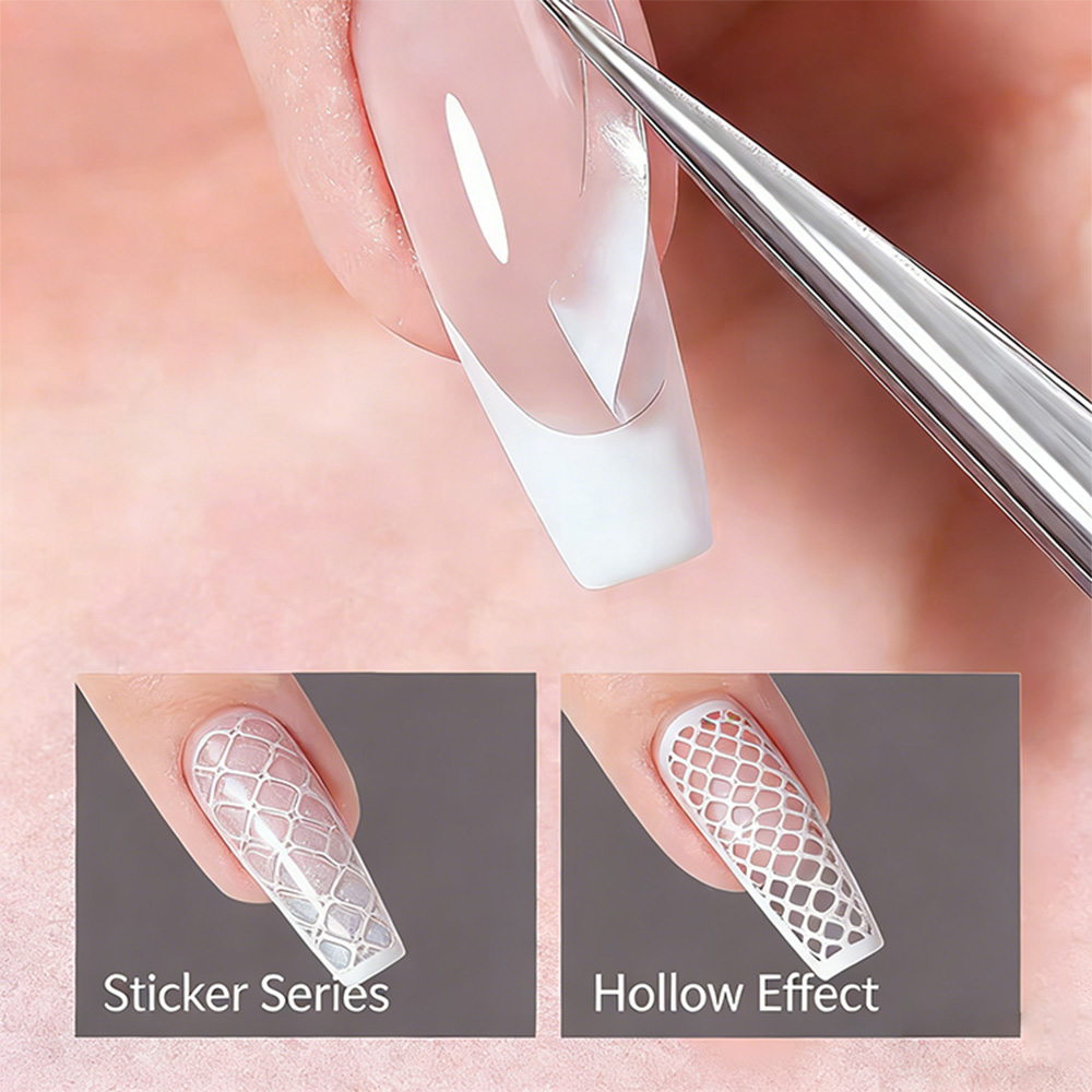 1pcs French Tip Guide Hollow G – Striping Tape Nail recenzja i cena