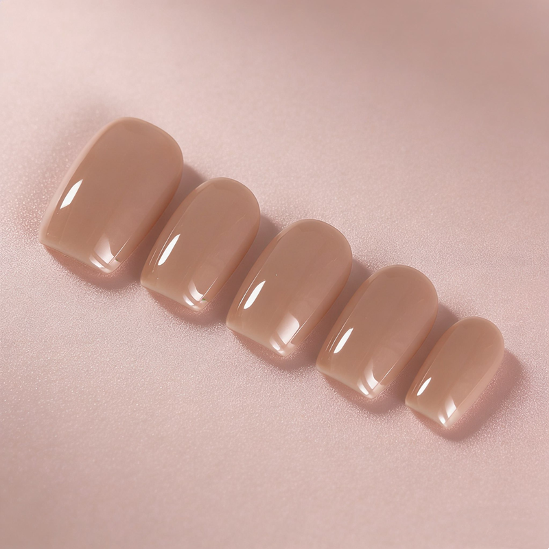 10PCS Nude Milk Tea Press on N – Nail Art Xs recenzja i cena