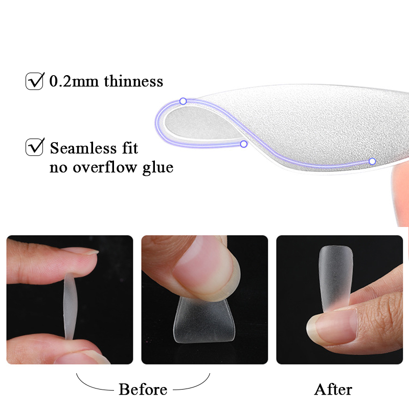 1Bag Matte Press On Nail Tips  – Nail Art Xs recenzja i cena