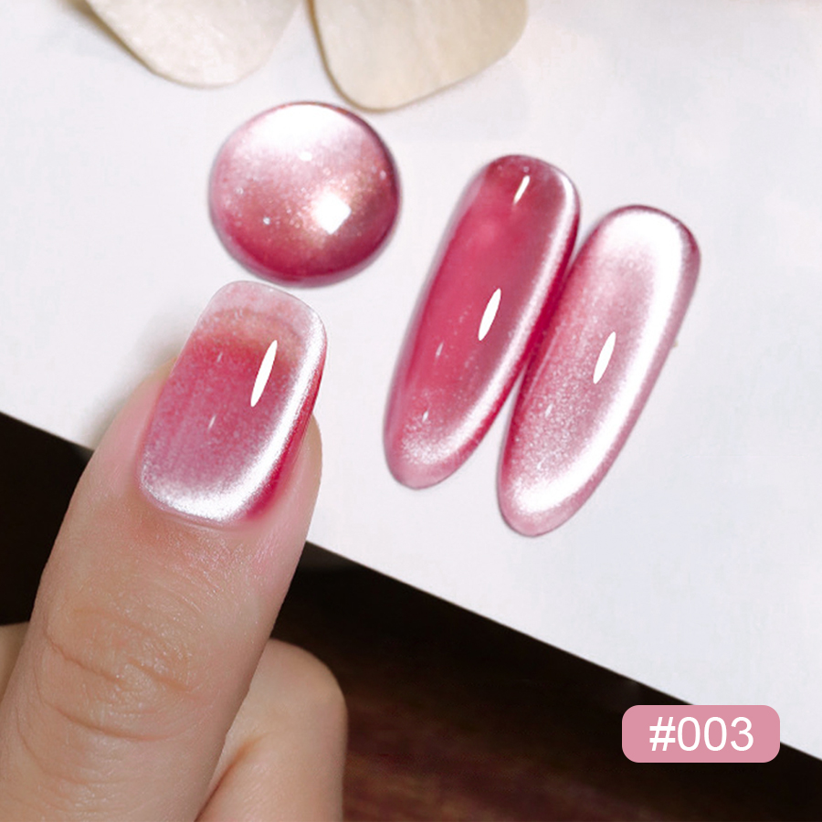 Pink Cat Eye Gel Nail Polish S – Nail Art Valentines Day recenzja i cena