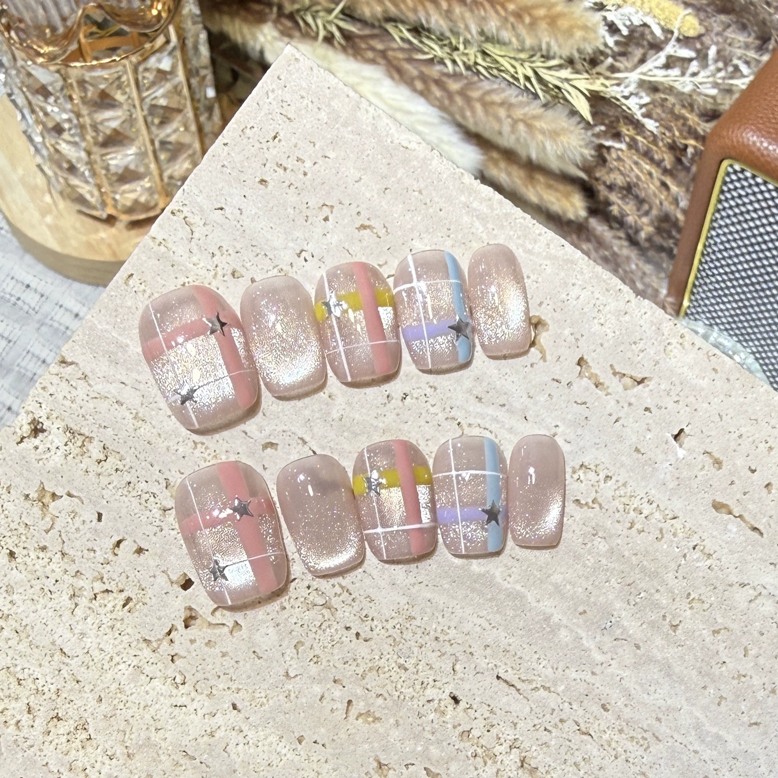 10pcs Aurora Chrome Press on N – Nail Art Gliter recenzja i cena
