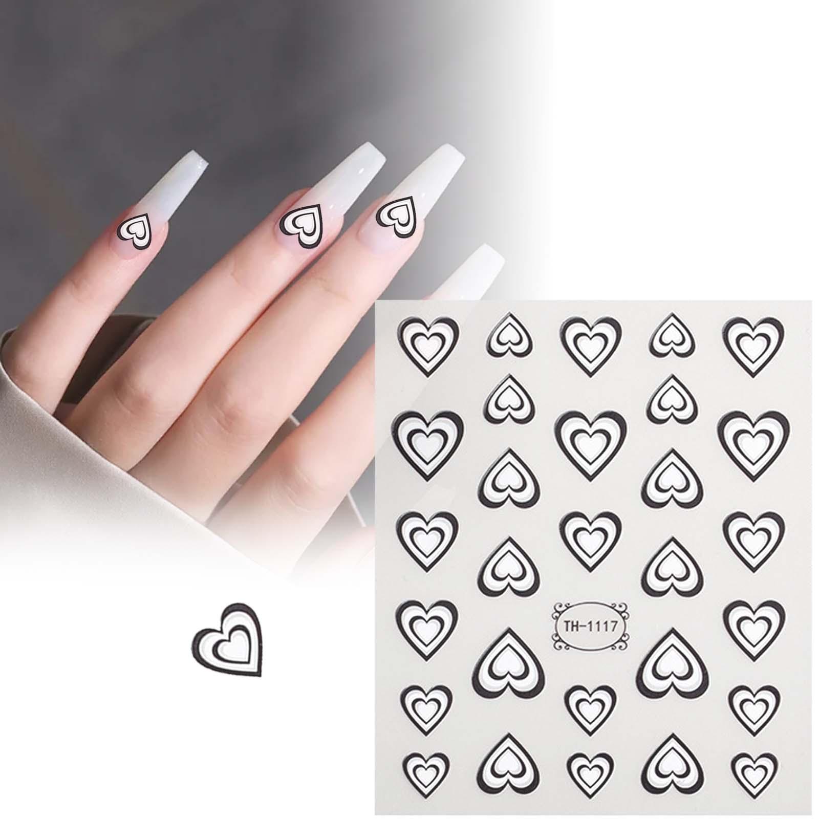 Valentines Day Nail Decals 3D  – Nail Art Valentines Day recenzja i cena