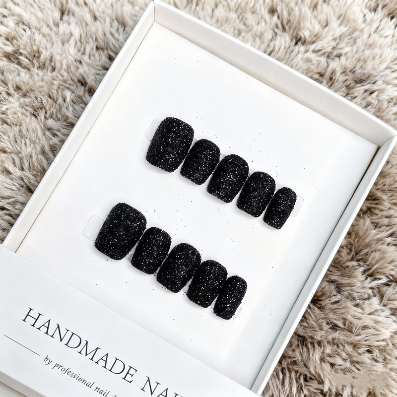 10PCS Handmade Short Square Pr – Nail Art Xs recenzja i cena