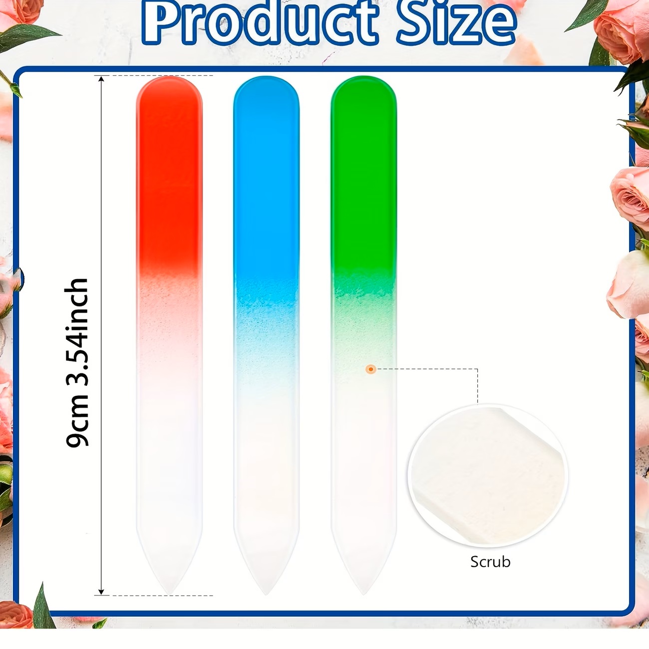 6pcs Crystal Glass Nail Files  – Nail Art Xl recenzja i cena