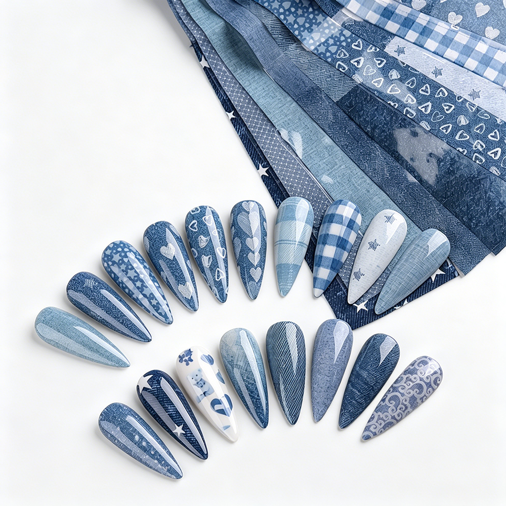 10 Rolls 3.8*20cm Retro Salt-s – Nail Art Denim recenzja i cena