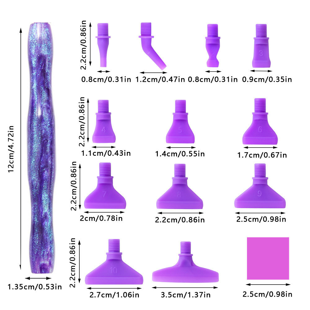 Resin Rhinestone Picker Pen, D – Nail Art Dotting Tool recenzja i cena