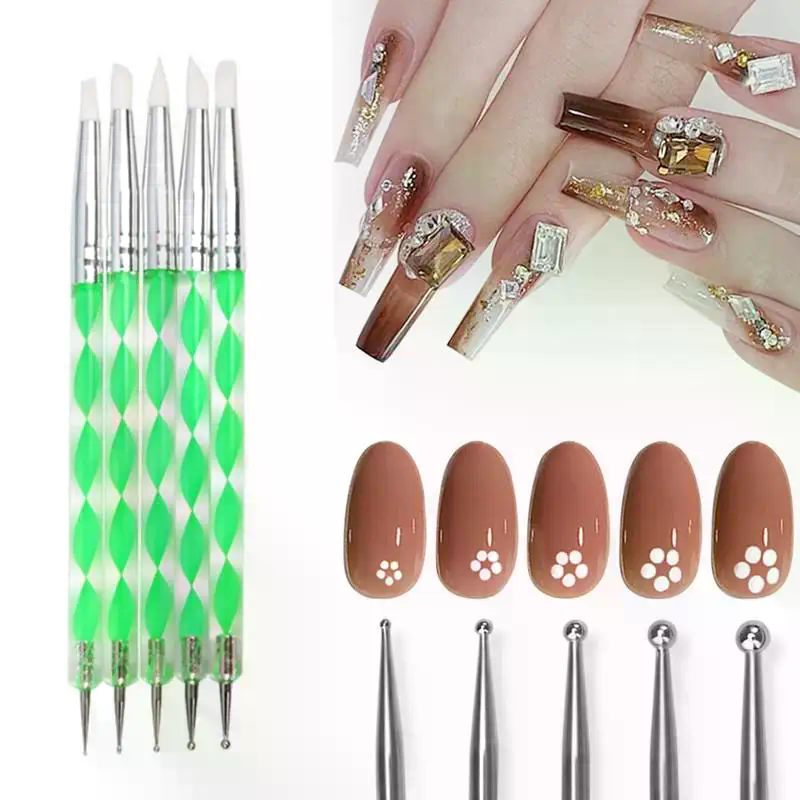 5 Pcs Silicone Clay Sculpting  – Nail Art Dotting Tool recenzja i cena