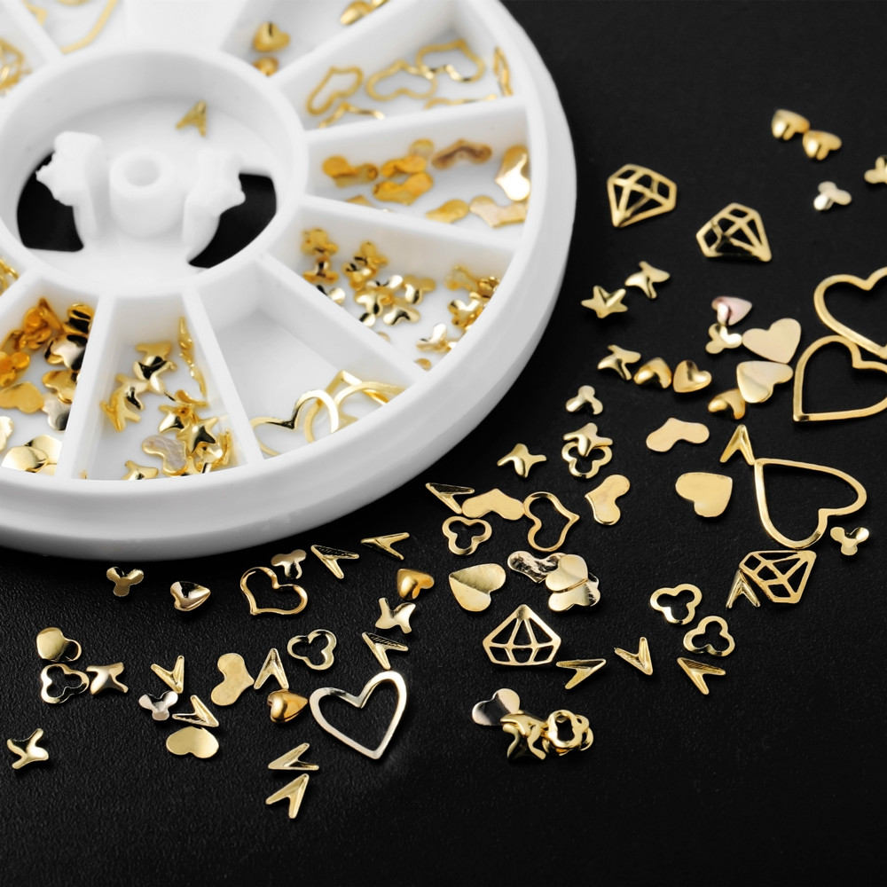 1Box Gold Nail Art Glitter Met – Nail Art Gold recenzja i cena