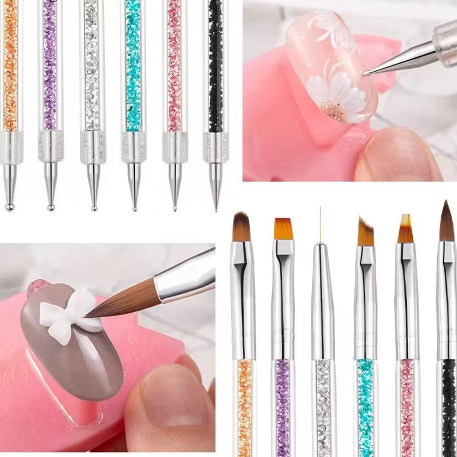 3/8Pcs Nail Art Brush Design T – Nail Art Dotting Tool recenzja i cena