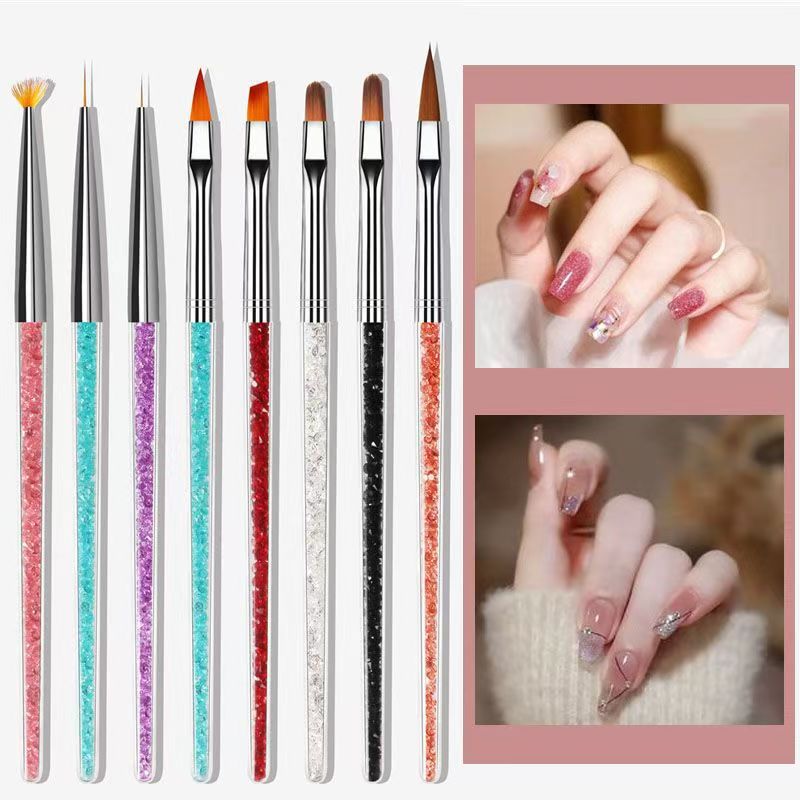 3/8Pcs Nail Art Brush Design T – Nail Art Dotting Tool recenzja i cena