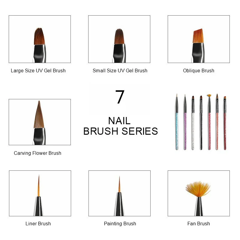 3/8Pcs Nail Art Brush Design T – Nail Art Dotting Tool recenzja i cena