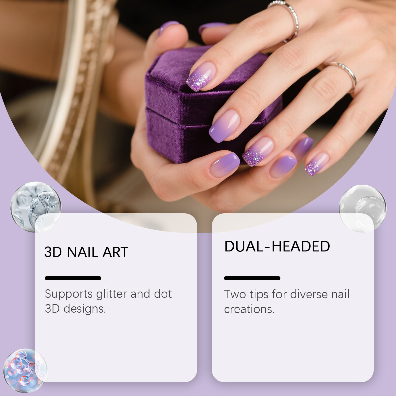 Nymixa 3 PCS Dual Head Silicon – Nail Art Dotting Tool recenzja i cena