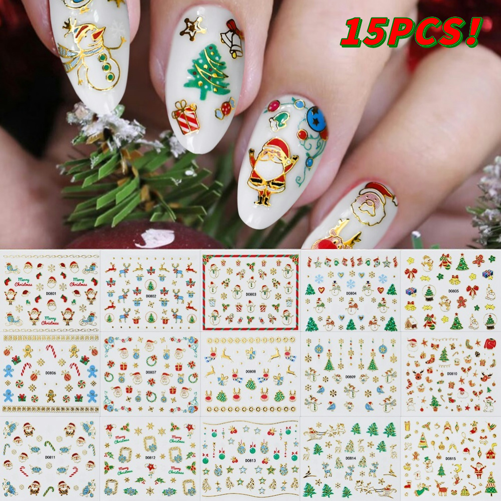 15PCS Christmas Atmosphere Nai – Nail Art Xmas 2025 recenzja i cena
