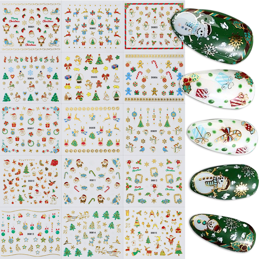 15PCS Christmas Atmosphere Nai – Nail Art Xmas 2025 recenzja i cena