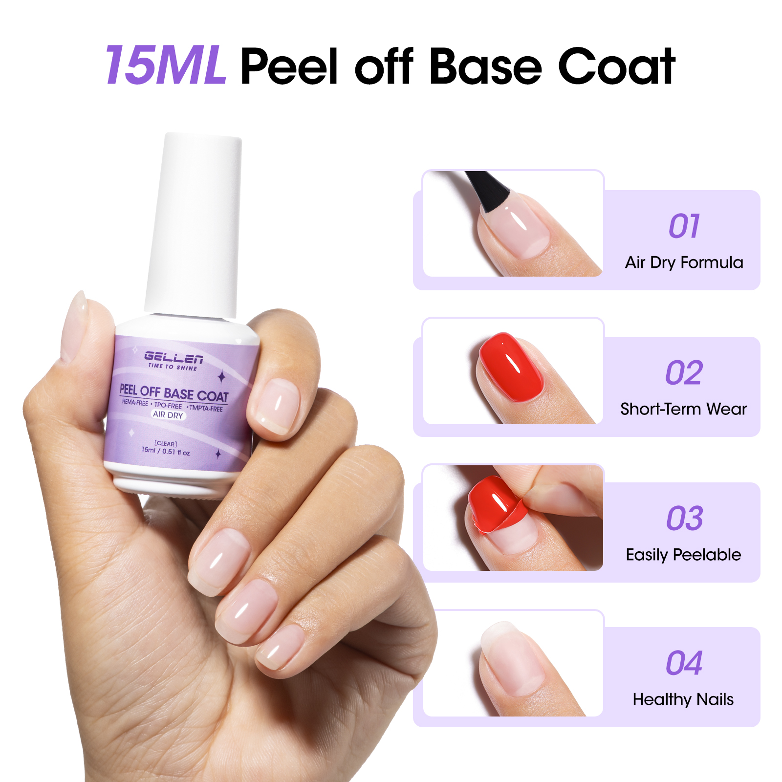 GELLEN Peelable Base Coat Quic – Peel Off Base Coat recenzja i cena