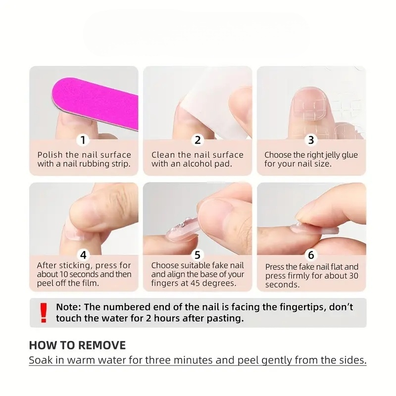 10pcs pure hand pressed short  – Nail Art Gliter recenzja i cena